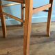 Vintage bistro chairs in natural wood marked luterma