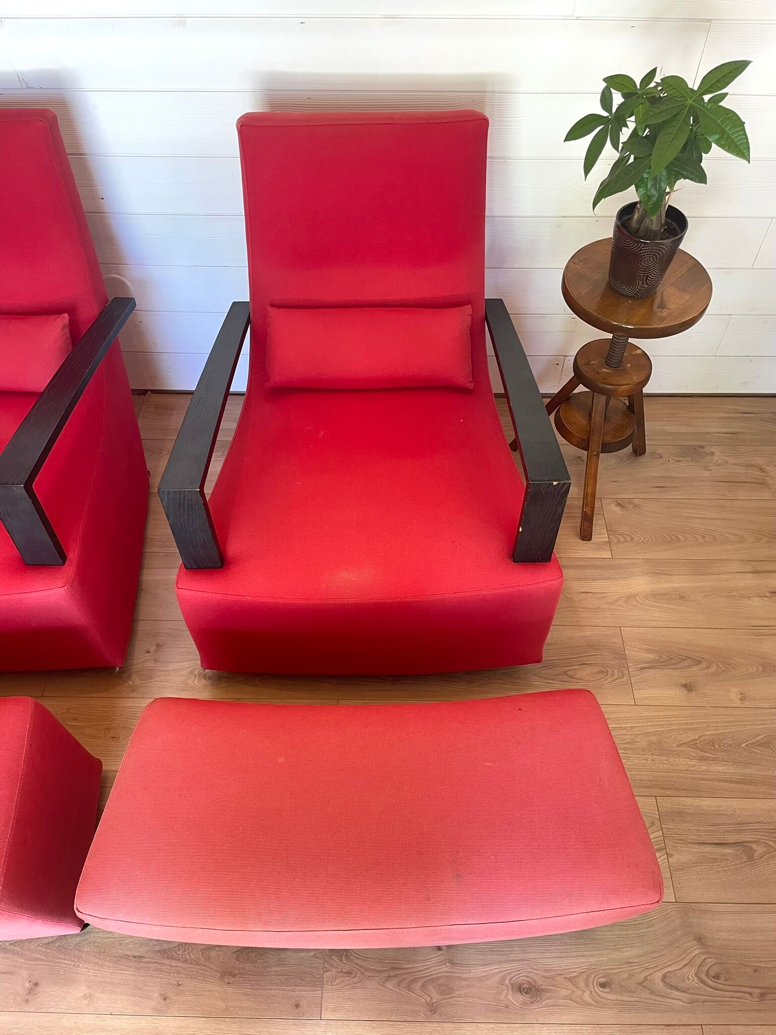 Paire Fauteuil Basculants & Ottoman Ligne Roset - Modèle Neo d'Alban-Sébast