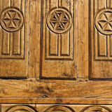 Porte ancienne en pin art populaire régional XIXème siècle