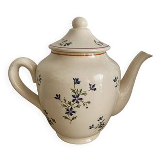 Sarreguemines earthenware teapot