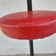 pair of high stools, leather, vintage, industrial