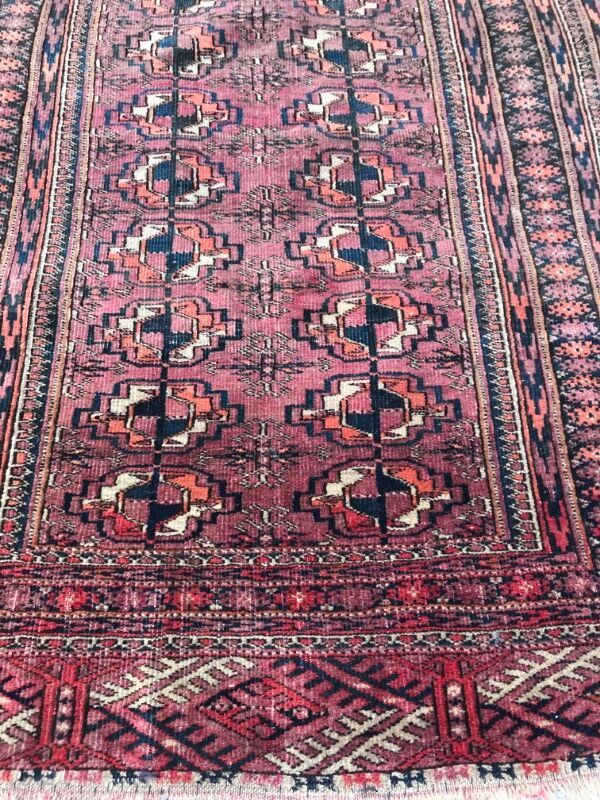 Former carpet Afghan Bokhara done hand 78 X 120 CM