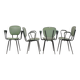 4 chaises vertes (Dans le gout de) jacques Hitier