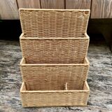 Wicker wall mail door