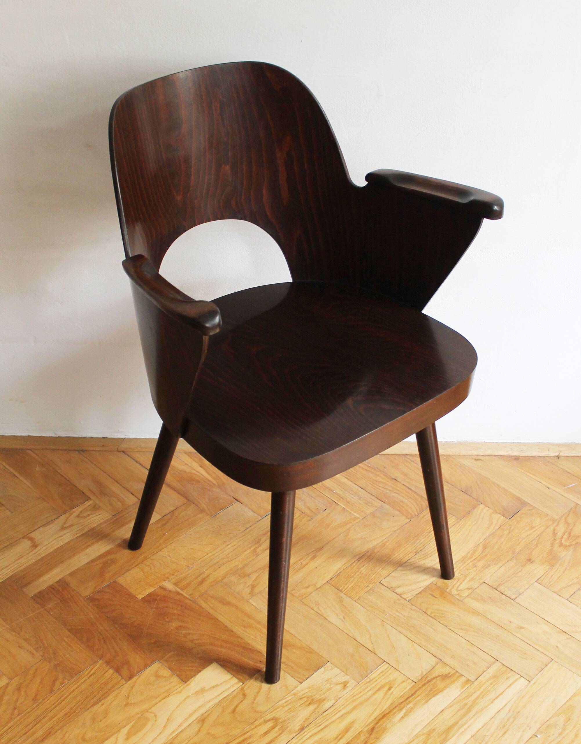 Chaise de salle à manger n.1515 par Oswald Haerdtl pour TON