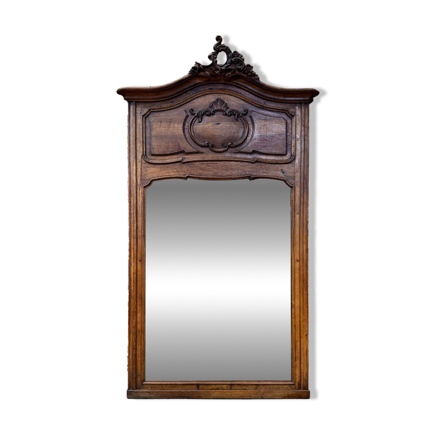 Grand miroir ancien de style Louis XV