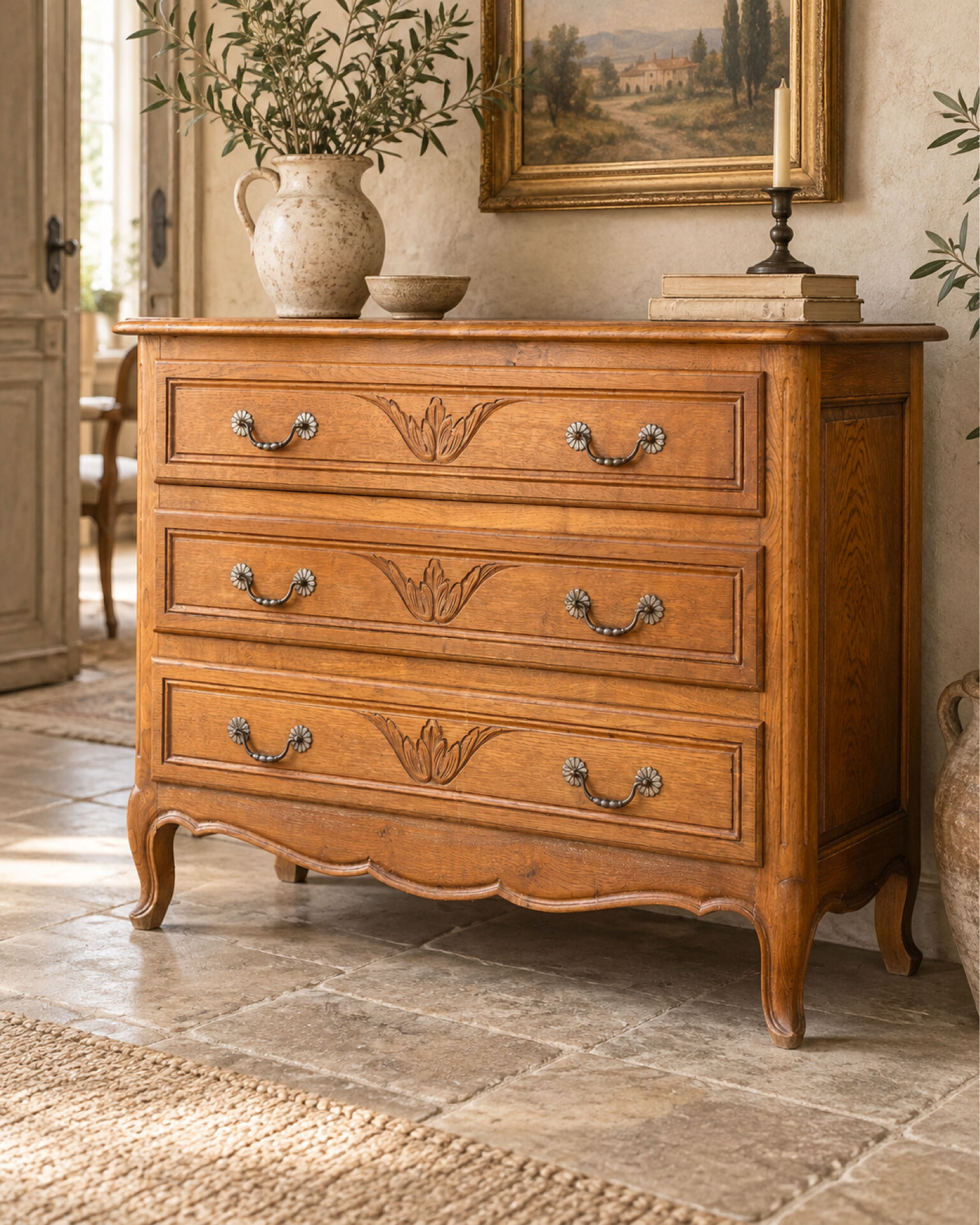 Commode ancienne style Louis XV - Scandinave 
