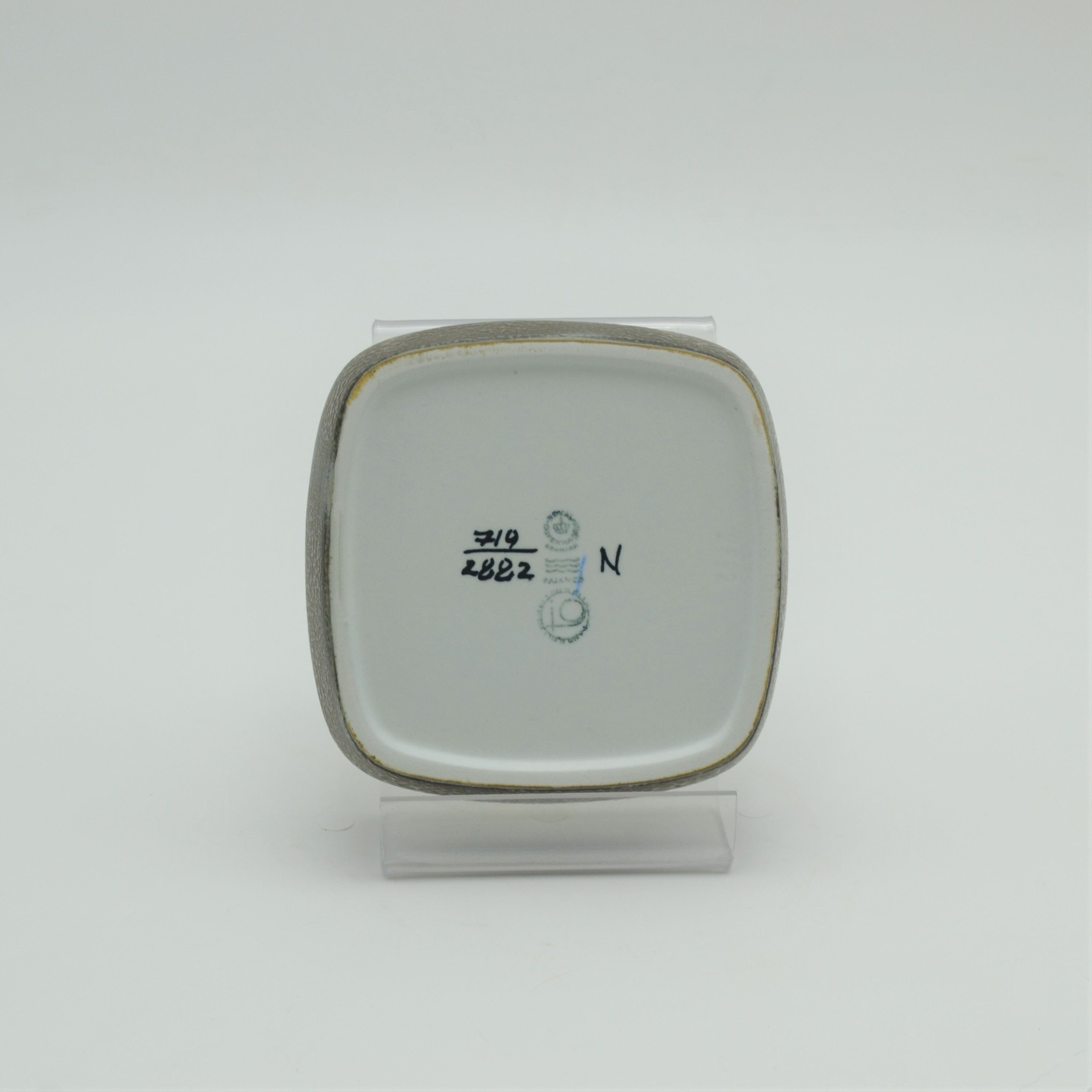 Set of four earthenware dishes Baca series by Johanne Gerber and Nils Thorsson for Royal Copenhagen