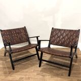 Pair of Hollywood armchairs by Olivier de Schrijver