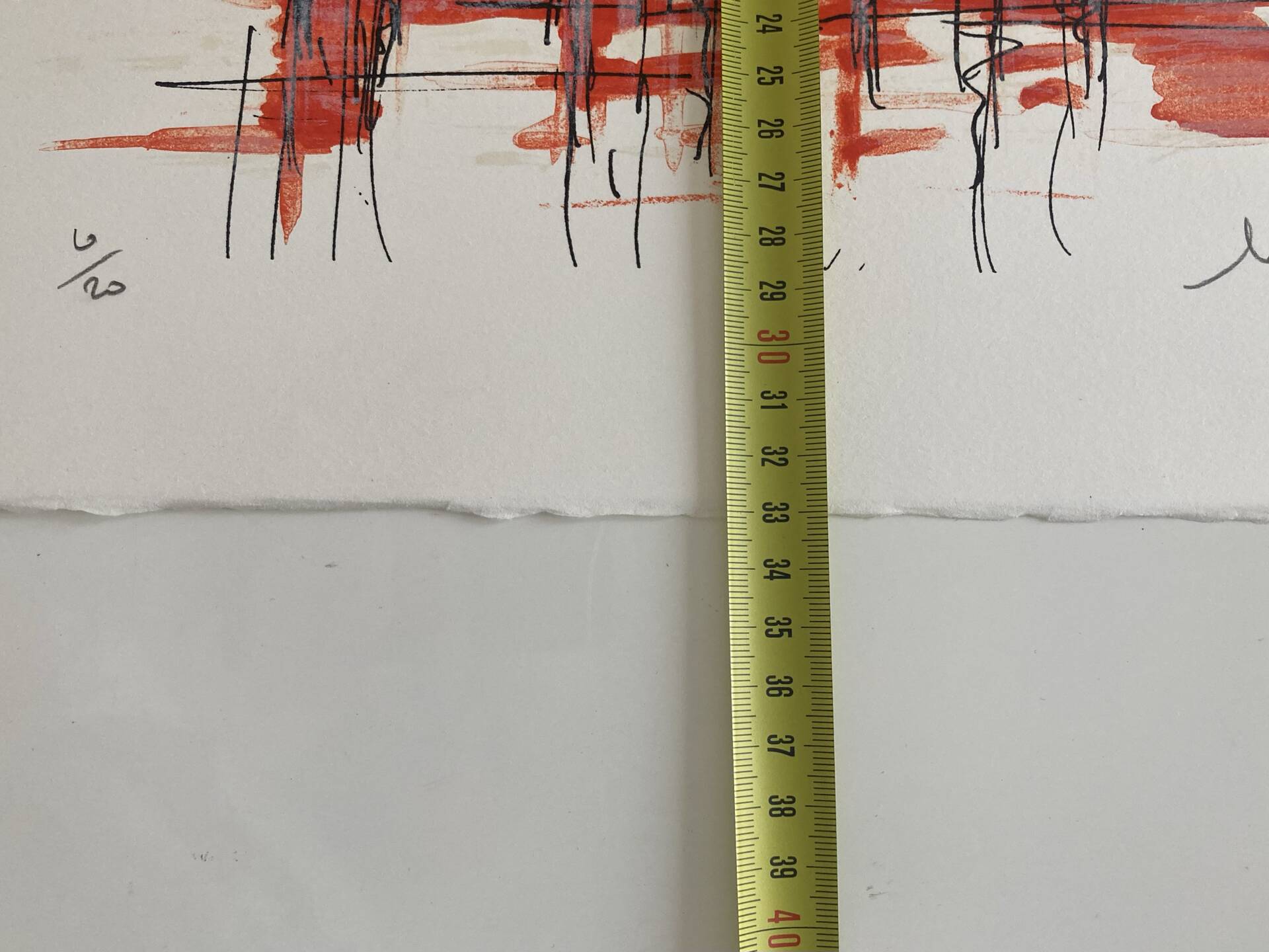 Numbered lithograph (10/20) and signed by Michel Henry - The Bottles