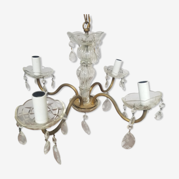 4-branched stamped chandelier