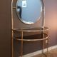 Gilded metal dressing table, Italy, 1980s