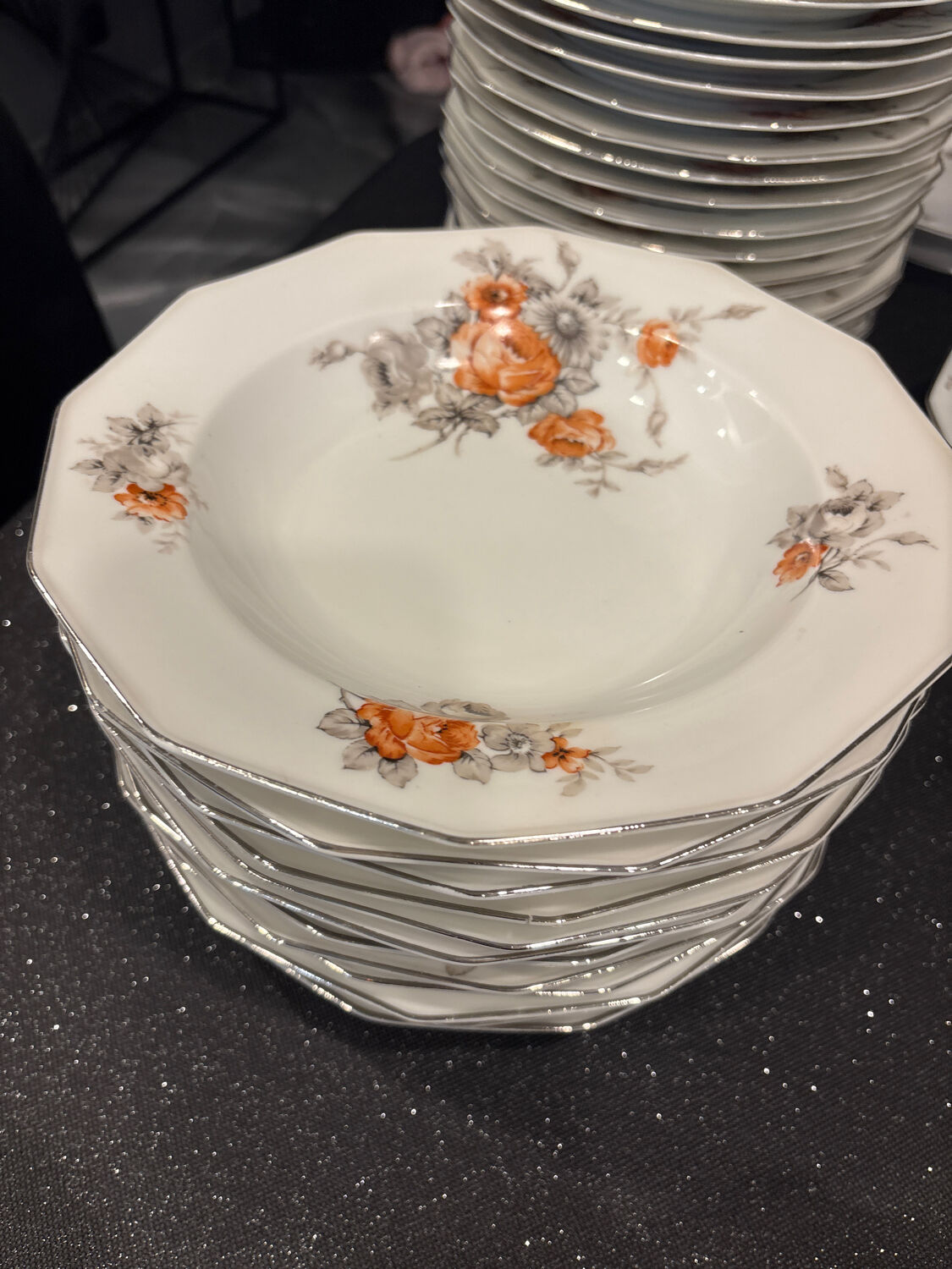 B&C Limoges porcelain tableware, France