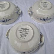Set of 3 soup bowls villeroy and boch old luxembourg