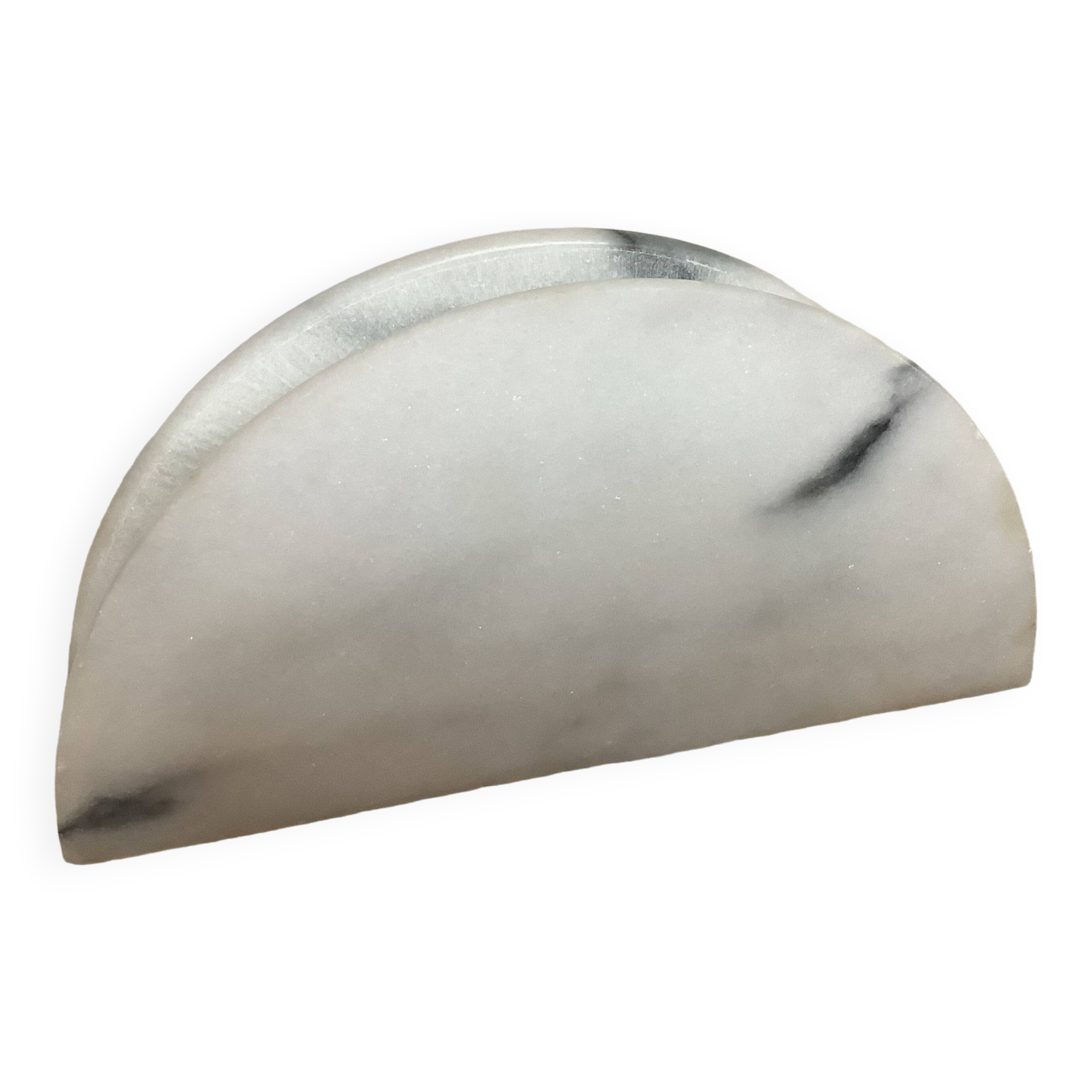 White gray marble mail holder