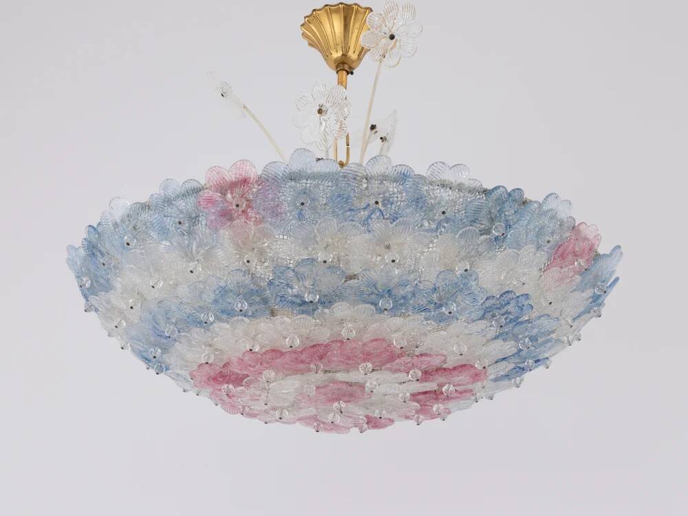 Murano glass floral Barovier & Toso flower chandelier