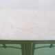Unique antique green counter / sideboard / side table from the late 19th / early 20th century with a marble top