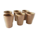 Set of 6 stoneware cups
