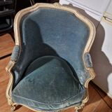 Armchairs bergère cabriolet style louis xv