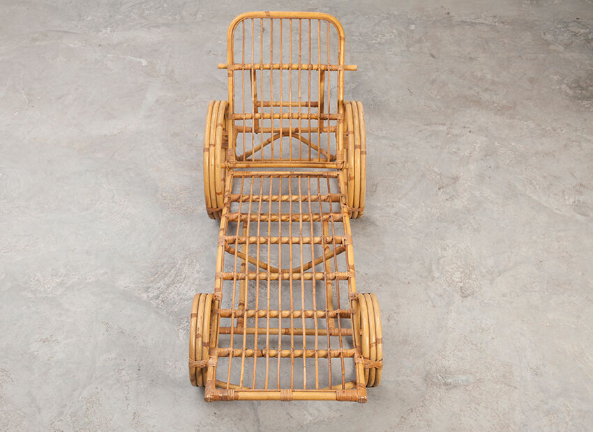 Lounge Chair in rattan, Netherlands 50 years