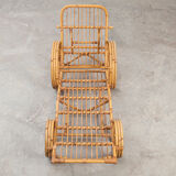 Lounge Chair in rattan, Netherlands 50 years