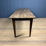 Rustic French oak farmhouse dining table