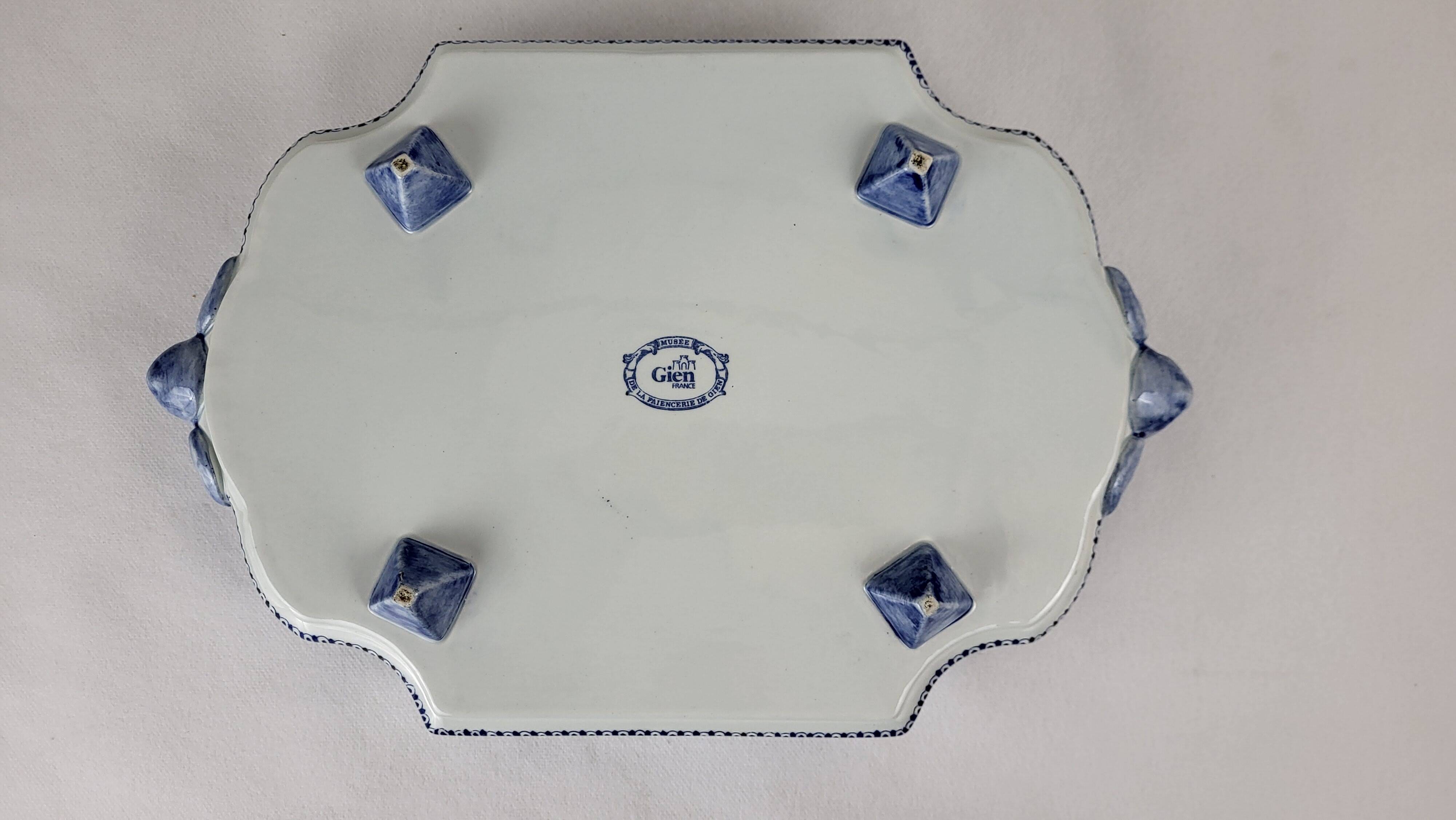 20th century Gien earthenware basin