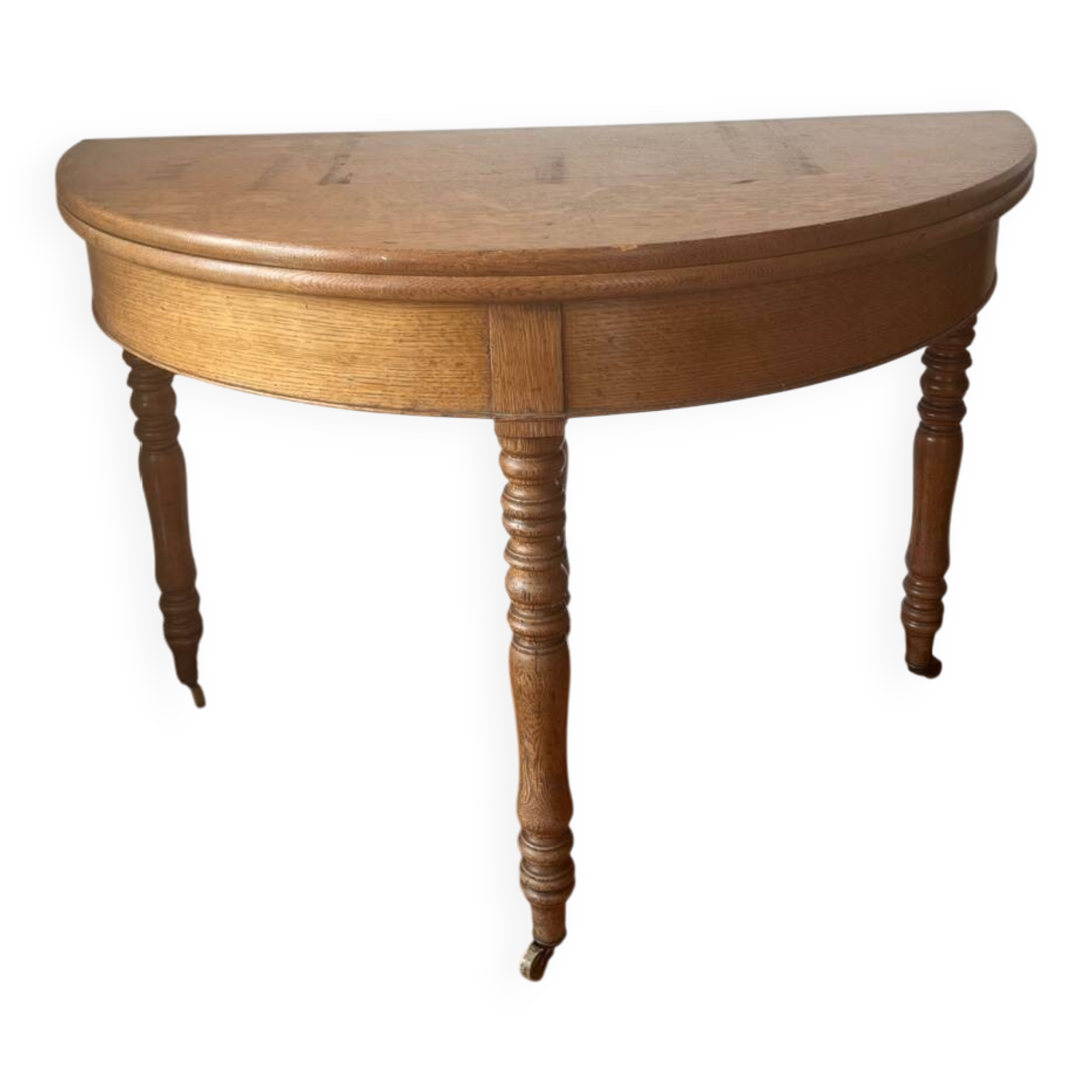 Half moon console-side table