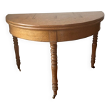 Half moon console-side table