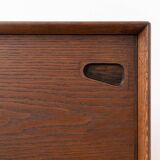 Sideboard, Skovby Møbler, Model 65, Chocolate Brown Stained Oak, Danish