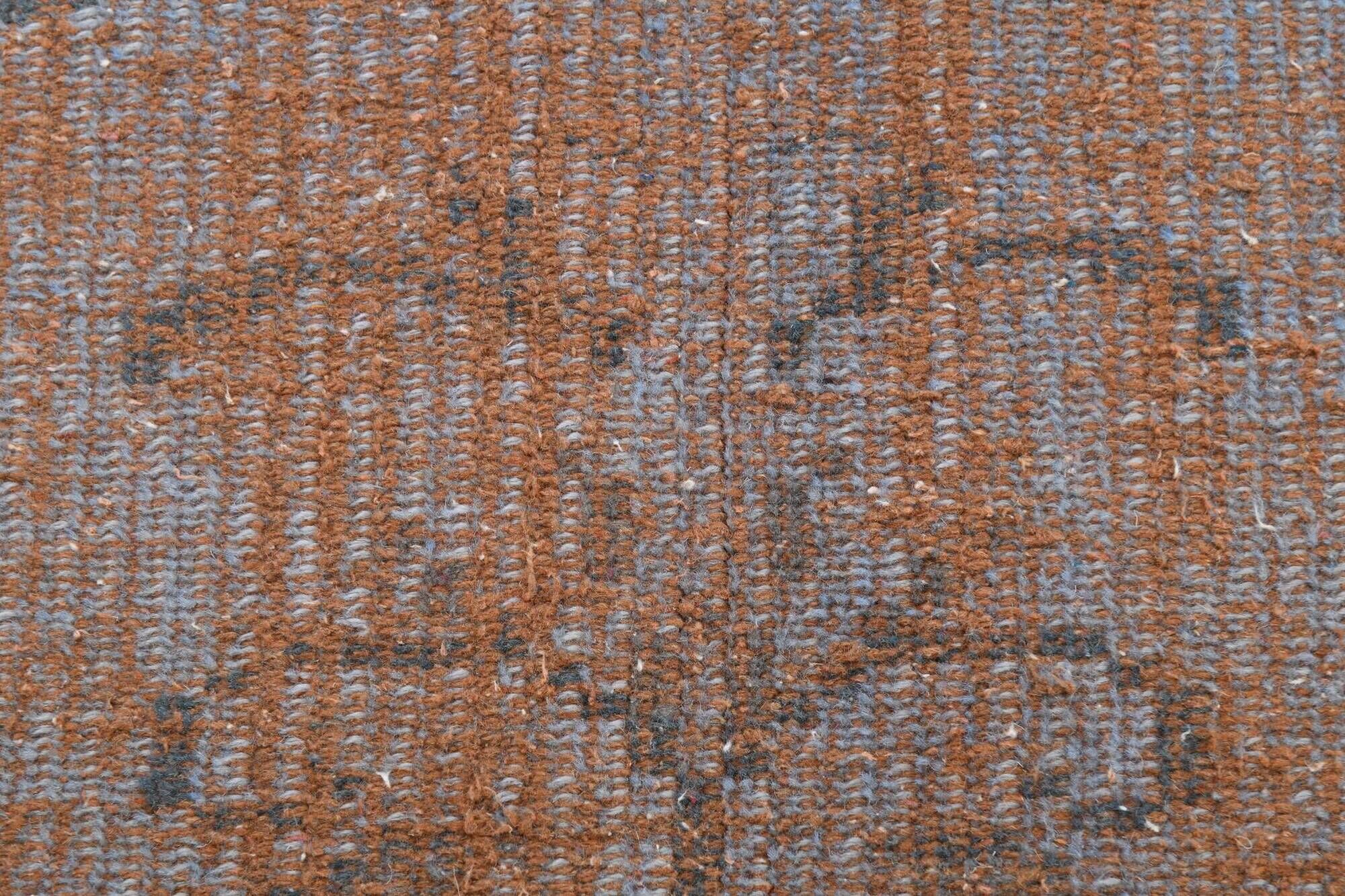 Slate Blue & Taupe Decorative Turkish Vintage Carpet Rug, 176x279 Cm