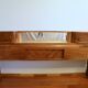 Cozy walnut bramble headboard for bed 140 x 190, from 1950