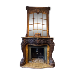 Cheminée en marbre et