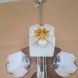 1970s Italian wood chandelier Vintage Italian Carlo Mason Mazzega 47xh73