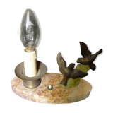 lamp to lay on marble base art deco sculpture in regulation signed tedd