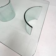 Modern Italian glass coffee table, 1970s