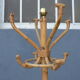 Parrot rattan vintage coat rack