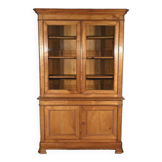 Small Buffet Two-body bookcase in solid cherry wood – 1900