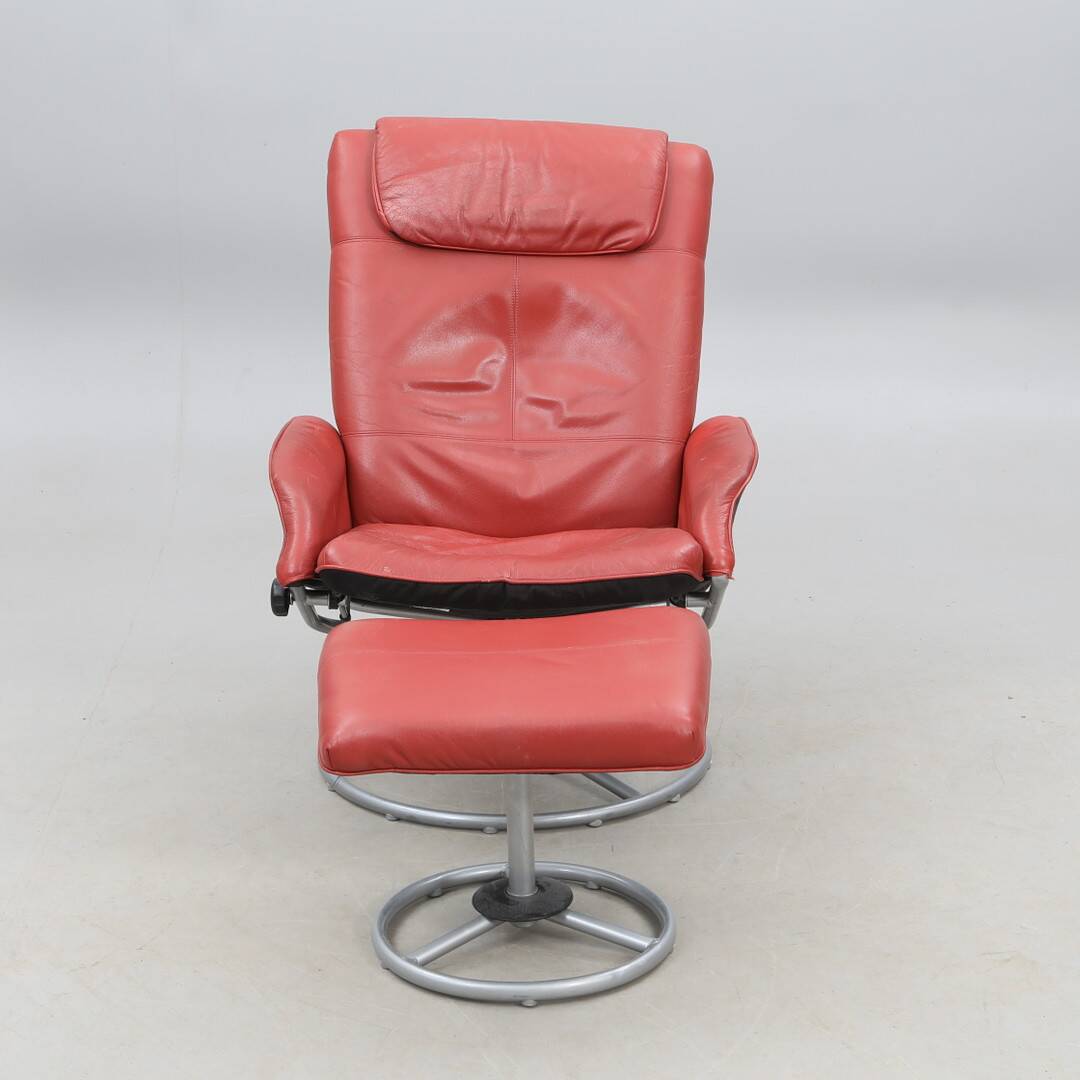 armchair and footstool