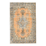 6x9 Antique Turkish Vintage Rug, 180x285Cm