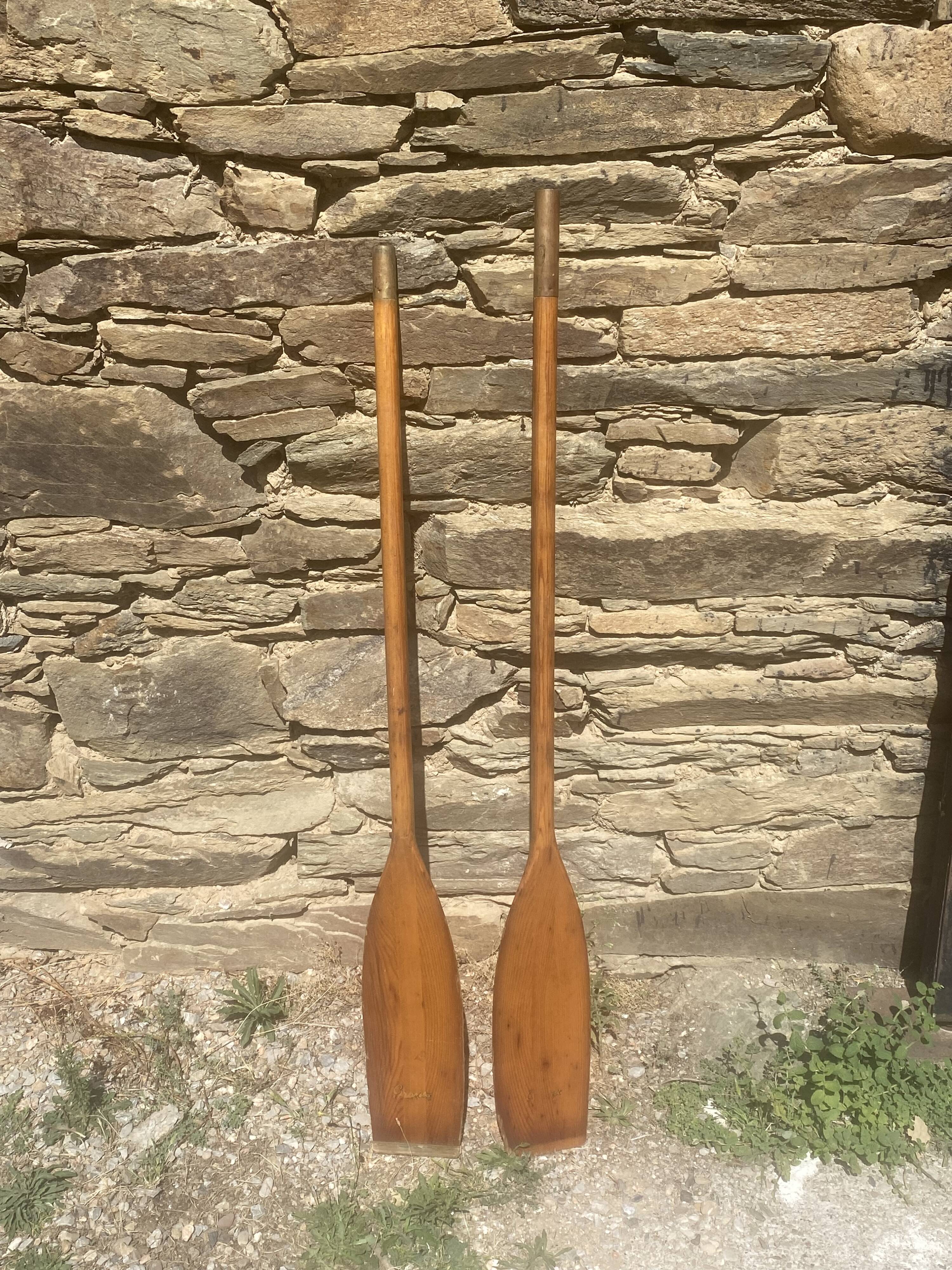 Paire pagaies Granta England Circa 30's