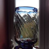 6 Mexican handicraft orangeade glasses