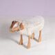 1960s sheep sculpture/stool by Peter Krafft Germany