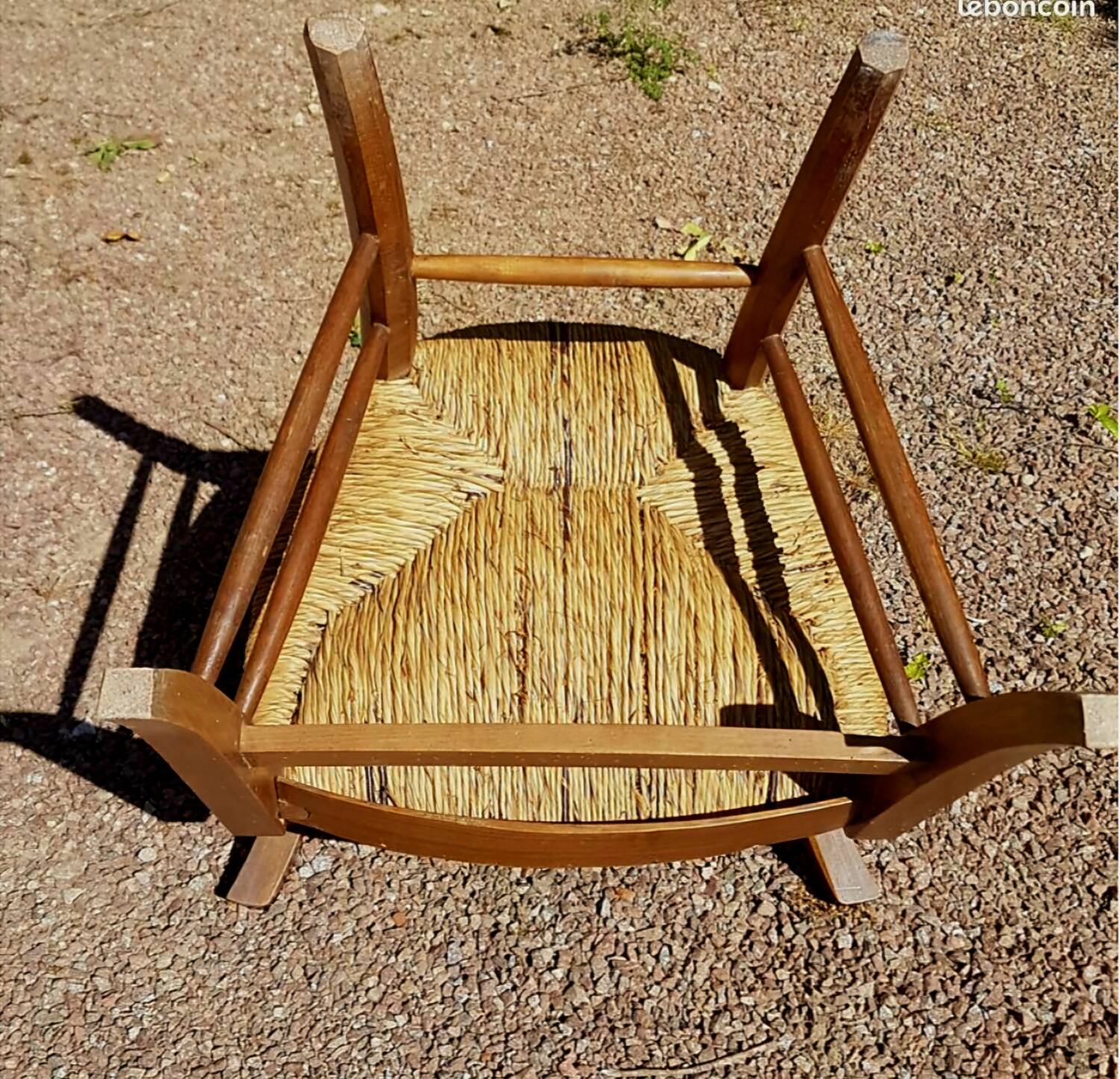 Fauteuil ancien assise paillée