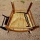 Fauteuil ancien assise paillée