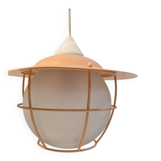 1970s suspension metal cage apricot