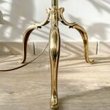 Vintage bronze and brass tripod floor lamp from the 1960s/70s – Adjustable height 190 cm