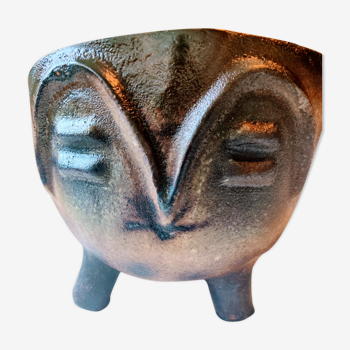 Accolay anthropomorphic ceramic pot cover