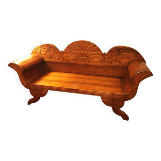 Indonesian fruit wood bench.