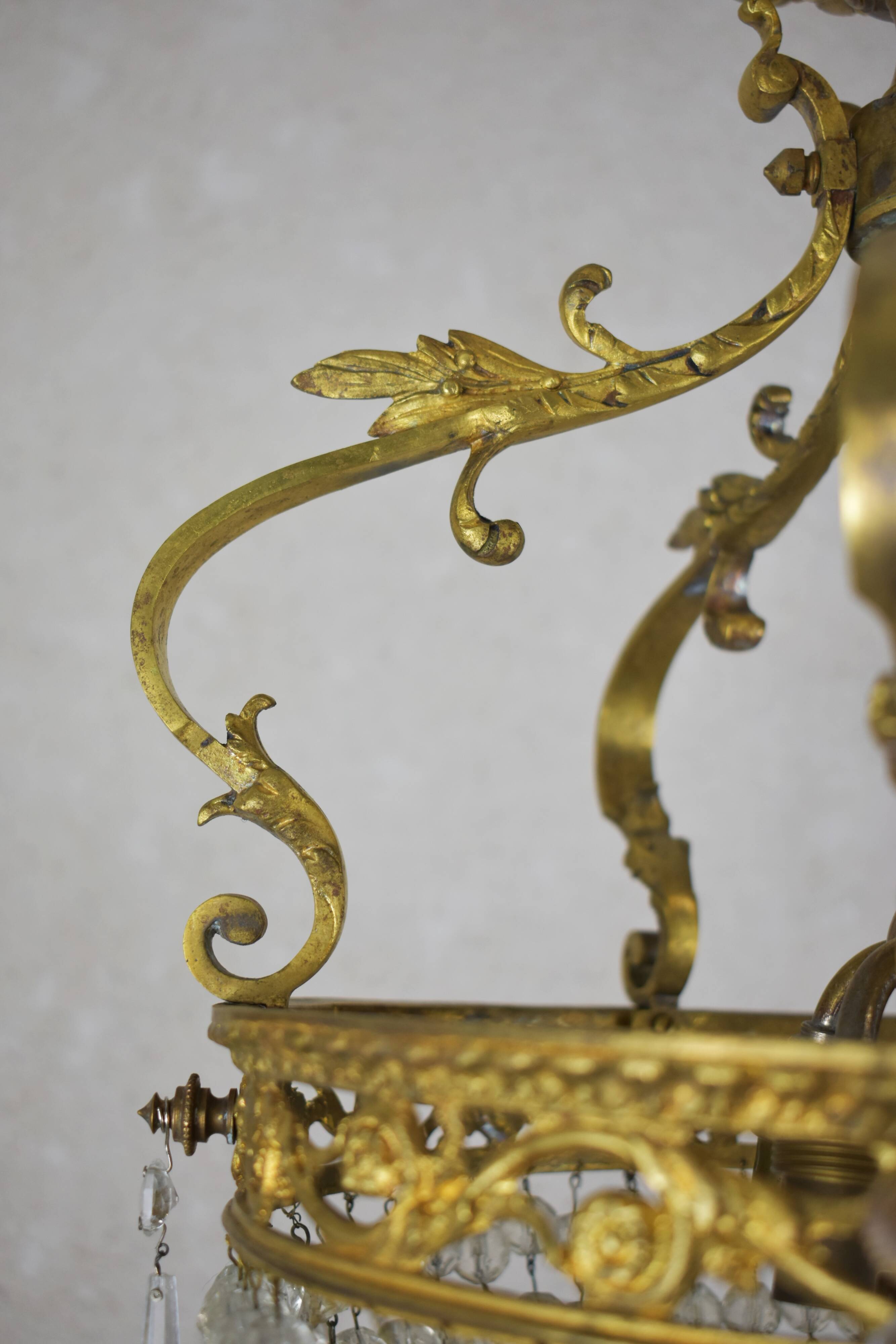 Napoleon-style tassel chandelier